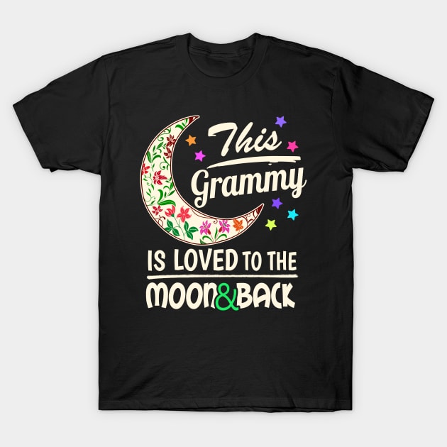 Grammy Gift Print Grandmother Loved Grammy Product T-Shirt by Linco